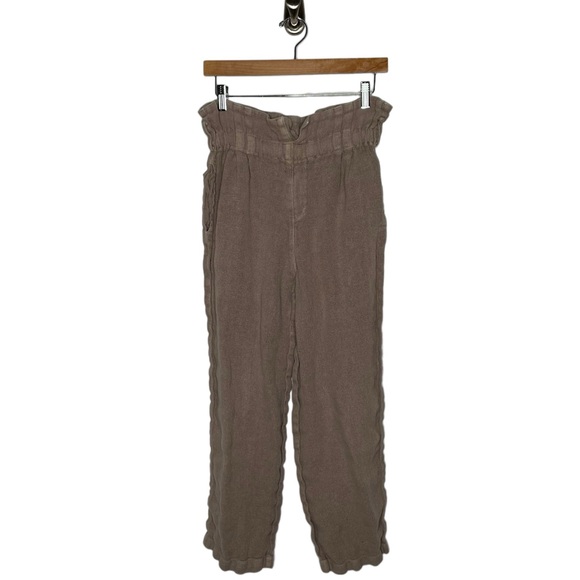 Black Crane | Burlap Pants in Oatmeal Linen Small *missing belt* - Picture 3 of 6
